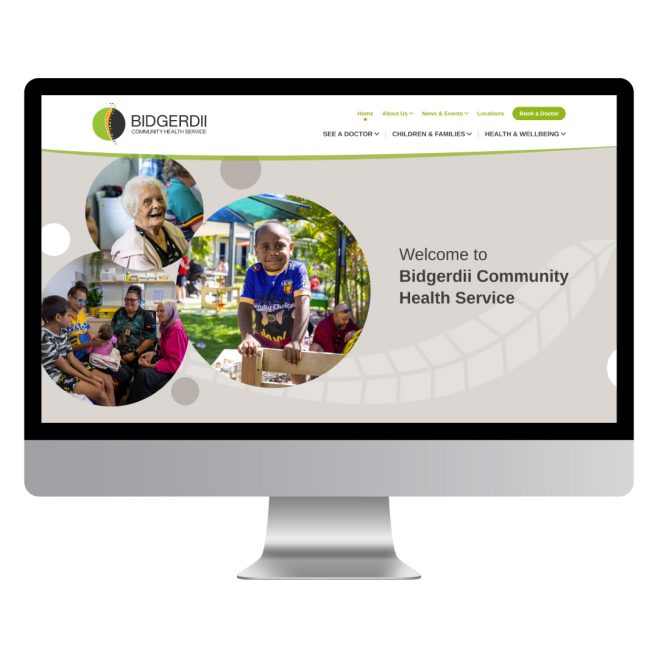 Bidgerdii Community Health Service, Central Queensland CMS website design | FMSTUDIOS
