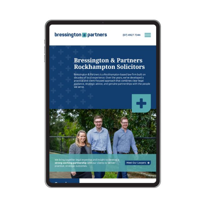 Bressington & Partners Rockhampton Solicitors, Central Queensland website design | FMSTUDIOS