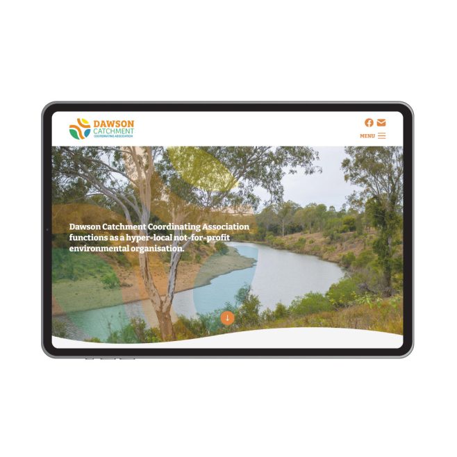 Dawson Catchment Coordinating Association (DCCA), Central Queensland website design | FMSTUDIOS