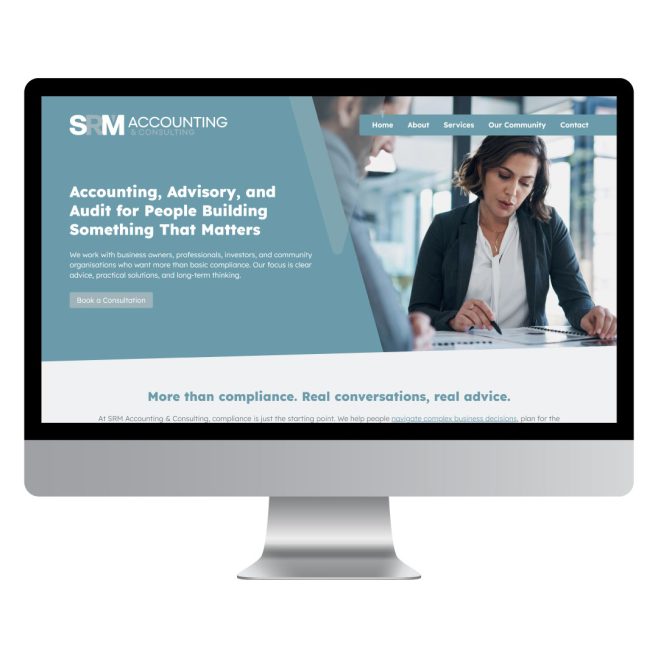 SRM Accounting & Consulting, Central Queensland website design | FMSTUDIOS